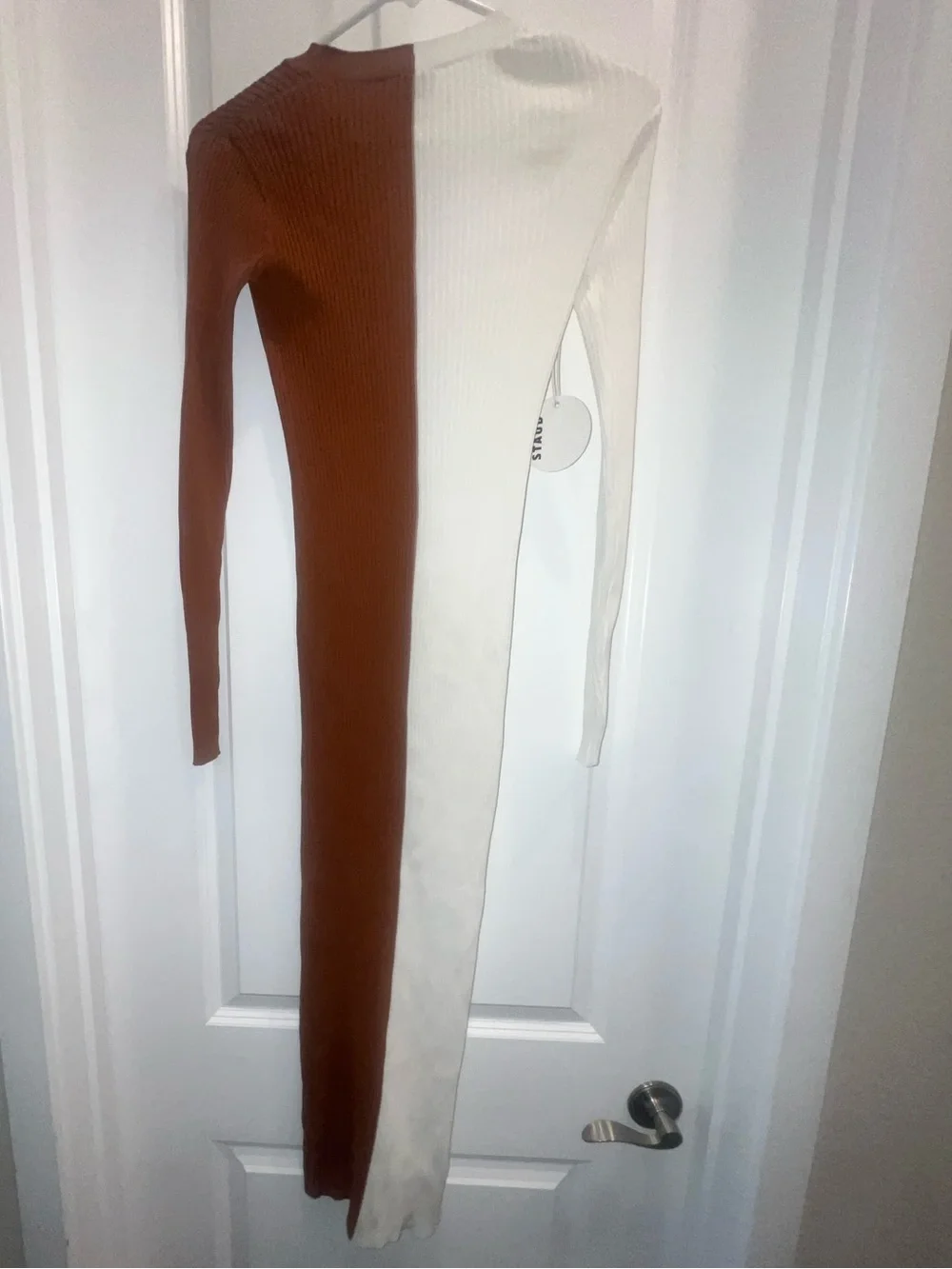 NWT STAUD Shoko Colorblock Ribbed Knit Sweater Dress - Picture 4 of 7